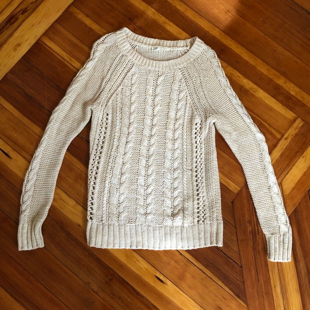 Braided Pullover Sweater